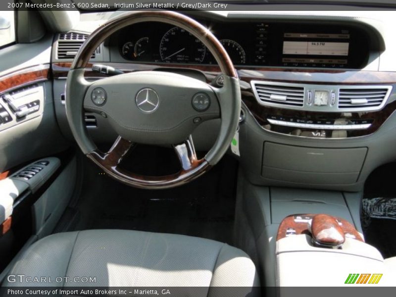 Iridium Silver Metallic / Grey/Dark Grey 2007 Mercedes-Benz S 600 Sedan