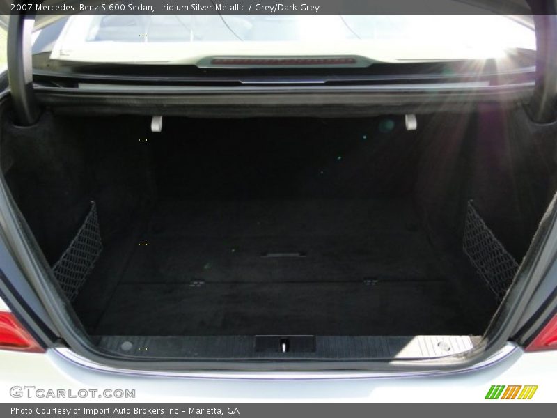 Iridium Silver Metallic / Grey/Dark Grey 2007 Mercedes-Benz S 600 Sedan