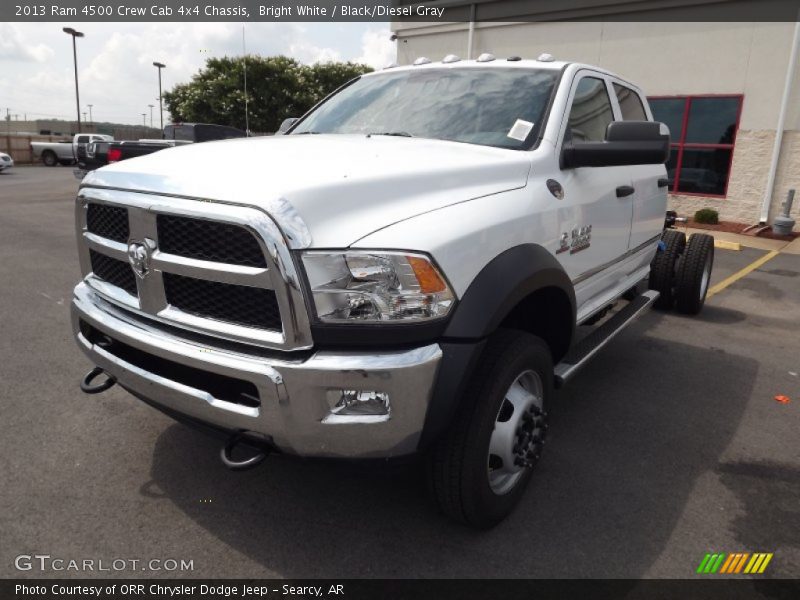 Bright White / Black/Diesel Gray 2013 Ram 4500 Crew Cab 4x4 Chassis