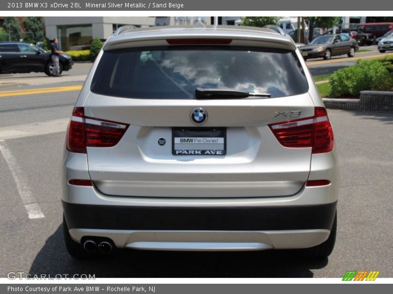 Mineral Silver Metallic / Sand Beige 2013 BMW X3 xDrive 28i