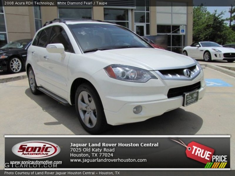 White Diamond Pearl / Taupe 2008 Acura RDX Technology