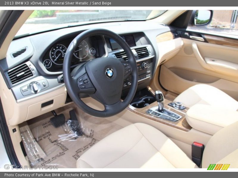 Mineral Silver Metallic / Sand Beige 2013 BMW X3 xDrive 28i