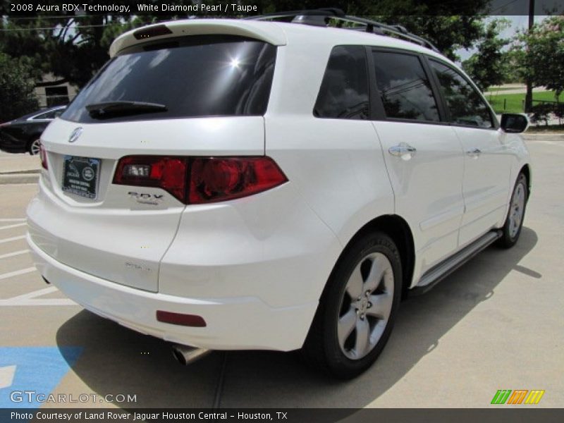 White Diamond Pearl / Taupe 2008 Acura RDX Technology
