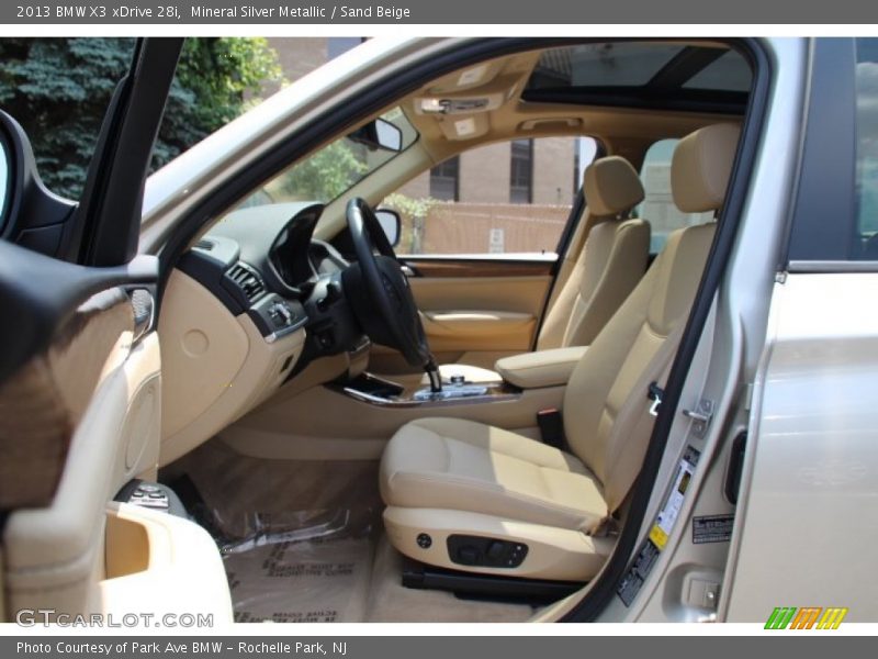 Mineral Silver Metallic / Sand Beige 2013 BMW X3 xDrive 28i