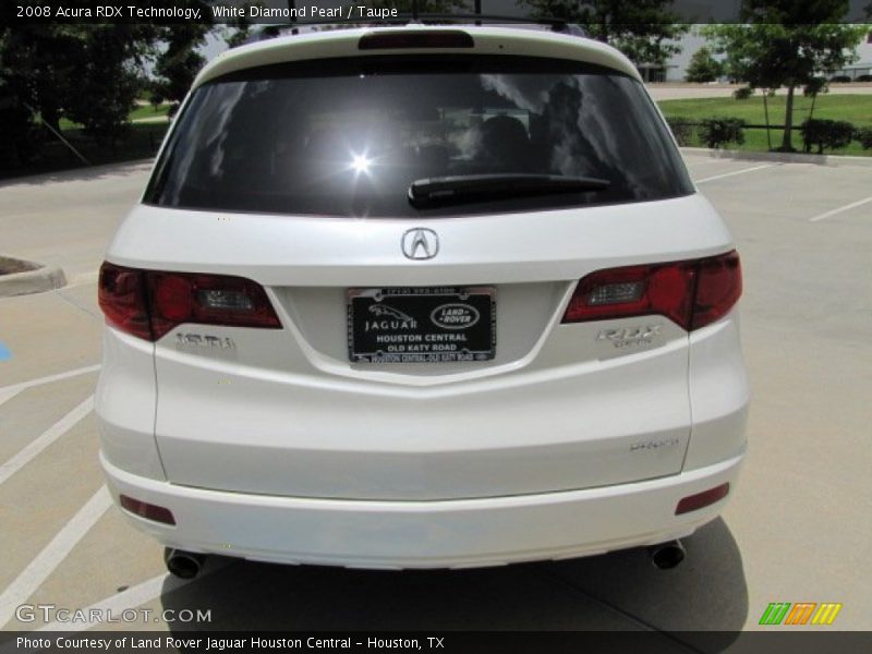 White Diamond Pearl / Taupe 2008 Acura RDX Technology