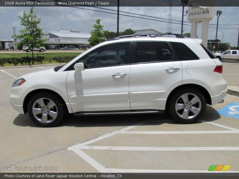White Diamond Pearl / Taupe 2008 Acura RDX Technology