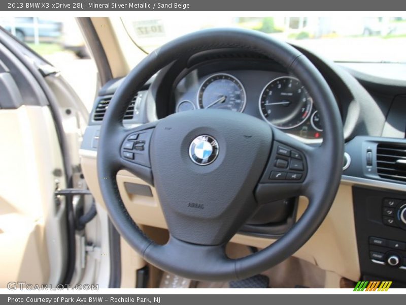Mineral Silver Metallic / Sand Beige 2013 BMW X3 xDrive 28i