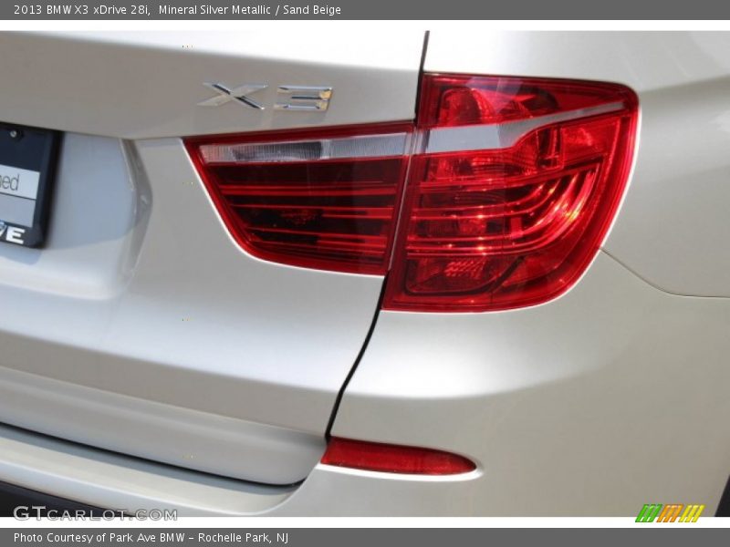 Mineral Silver Metallic / Sand Beige 2013 BMW X3 xDrive 28i