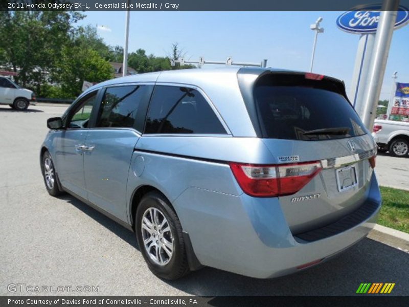 Celestial Blue Metallic / Gray 2011 Honda Odyssey EX-L