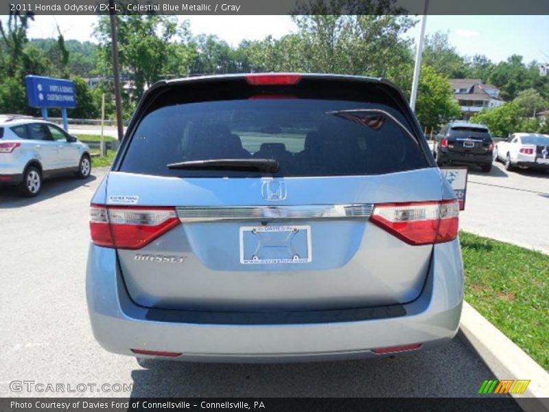 Celestial Blue Metallic / Gray 2011 Honda Odyssey EX-L