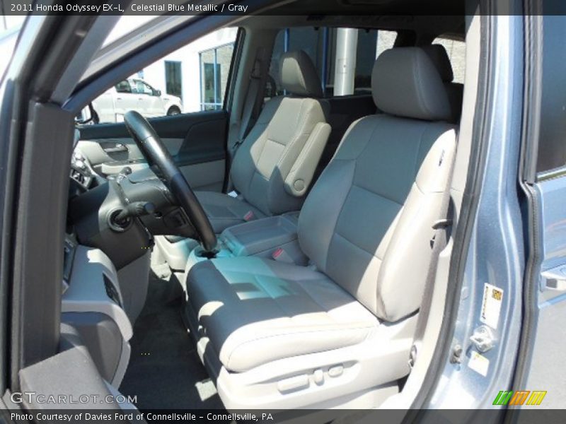 Celestial Blue Metallic / Gray 2011 Honda Odyssey EX-L