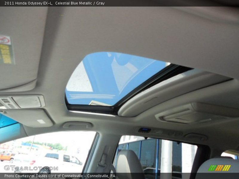 Celestial Blue Metallic / Gray 2011 Honda Odyssey EX-L