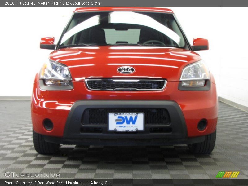 Molten Red / Black Soul Logo Cloth 2010 Kia Soul +