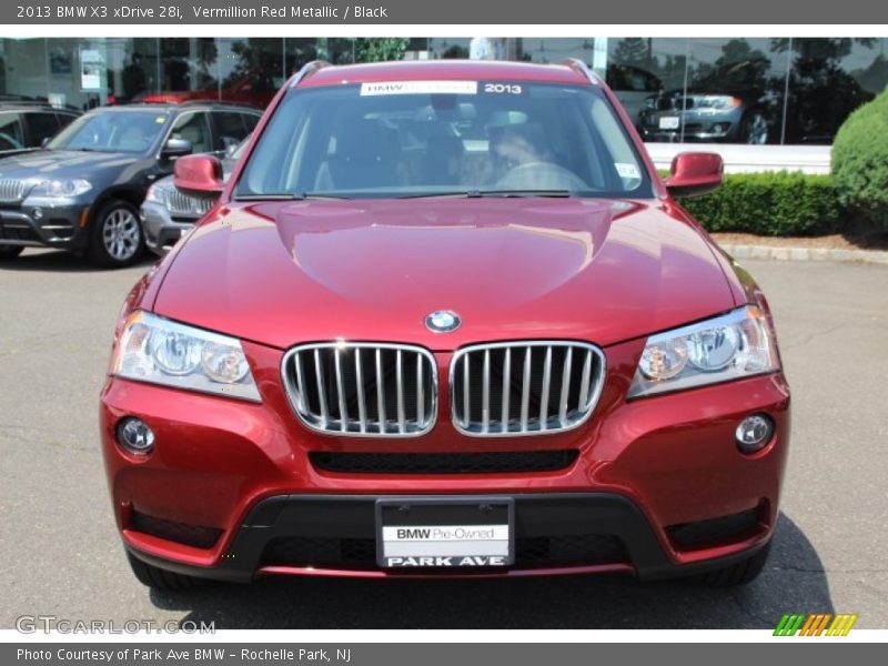 Vermillion Red Metallic / Black 2013 BMW X3 xDrive 28i