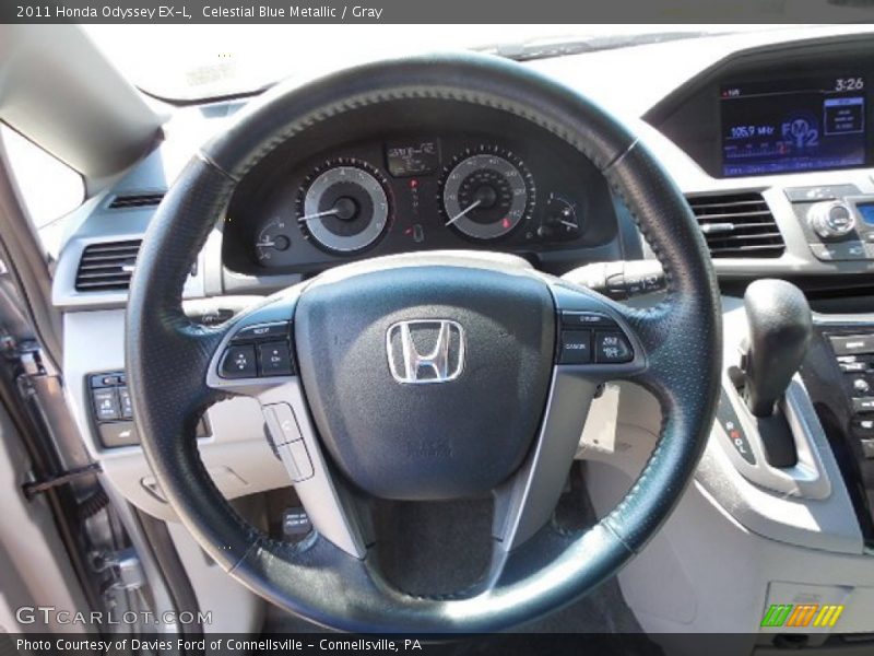 Celestial Blue Metallic / Gray 2011 Honda Odyssey EX-L