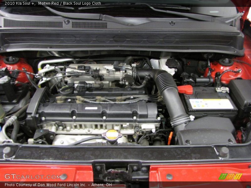 Molten Red / Black Soul Logo Cloth 2010 Kia Soul +