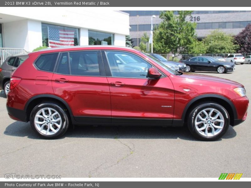 Vermillion Red Metallic / Black 2013 BMW X3 xDrive 28i