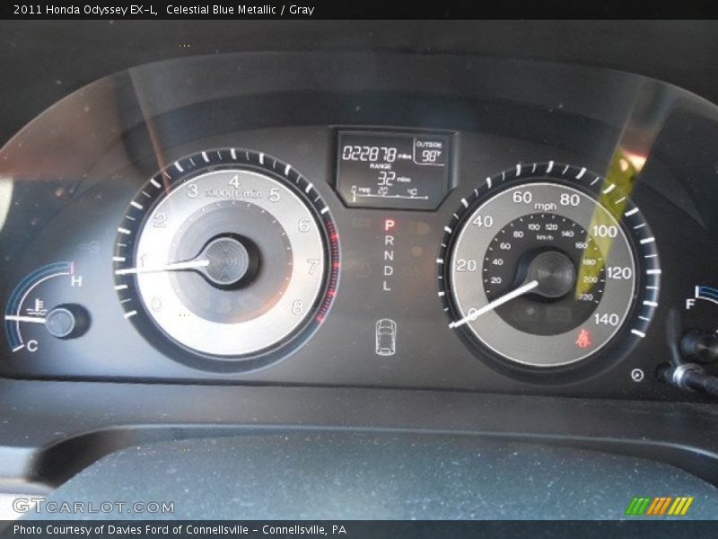 Celestial Blue Metallic / Gray 2011 Honda Odyssey EX-L