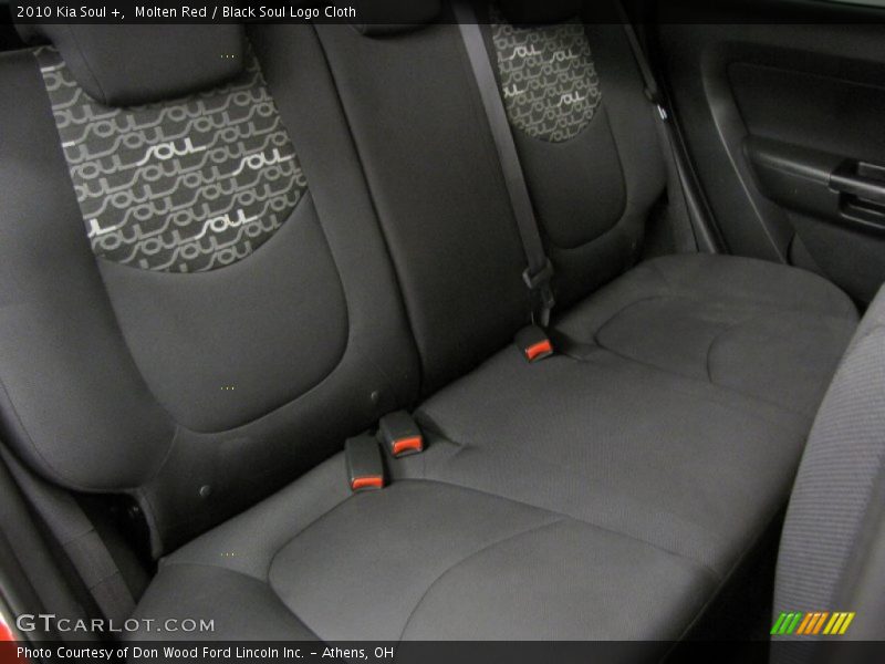 Molten Red / Black Soul Logo Cloth 2010 Kia Soul +