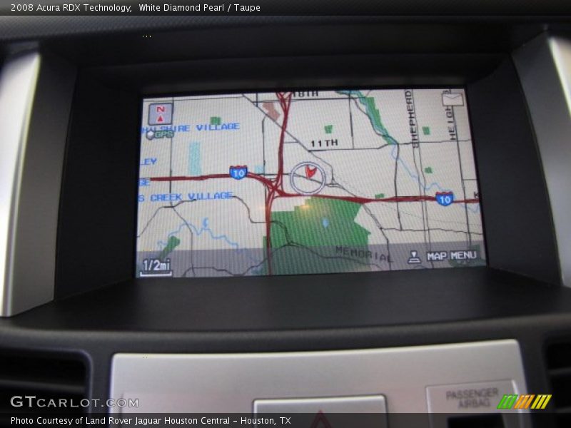 Navigation of 2008 RDX Technology