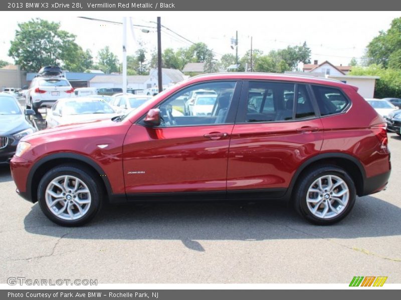 Vermillion Red Metallic / Black 2013 BMW X3 xDrive 28i