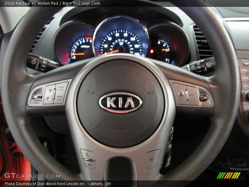 Molten Red / Black Soul Logo Cloth 2010 Kia Soul +