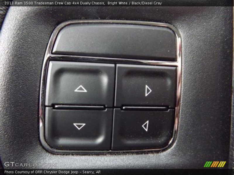 Bright White / Black/Diesel Gray 2013 Ram 3500 Tradesman Crew Cab 4x4 Dually Chassis