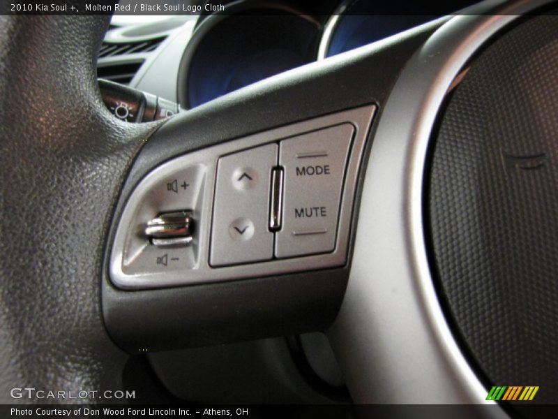 Molten Red / Black Soul Logo Cloth 2010 Kia Soul +