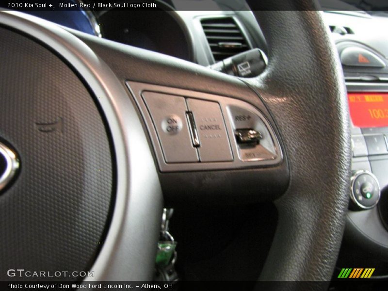 Molten Red / Black Soul Logo Cloth 2010 Kia Soul +