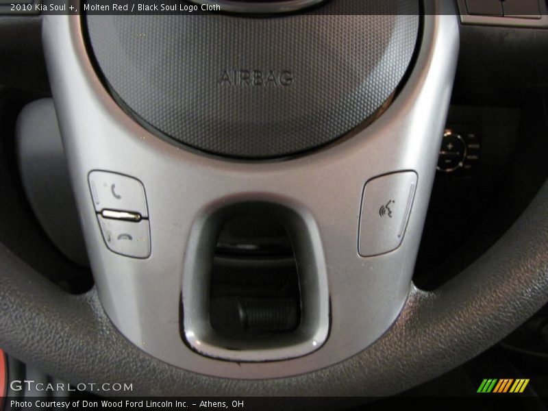 Molten Red / Black Soul Logo Cloth 2010 Kia Soul +