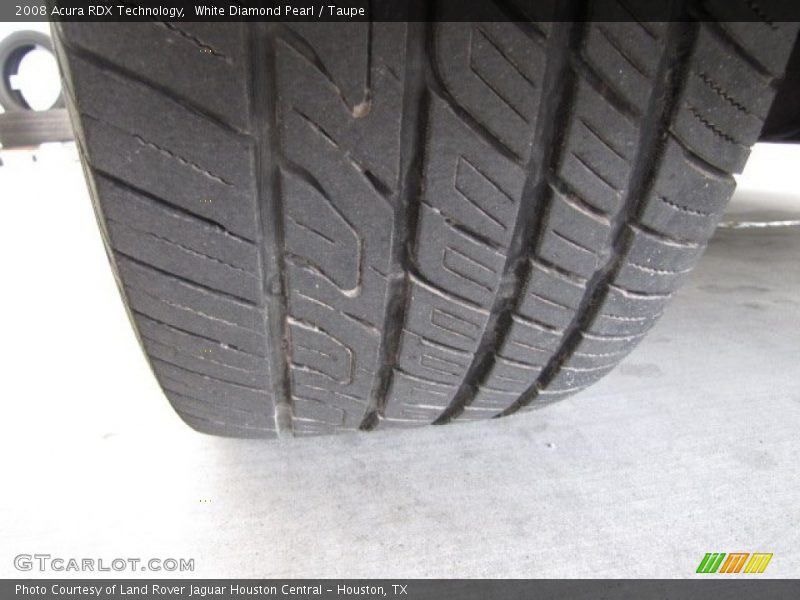 White Diamond Pearl / Taupe 2008 Acura RDX Technology