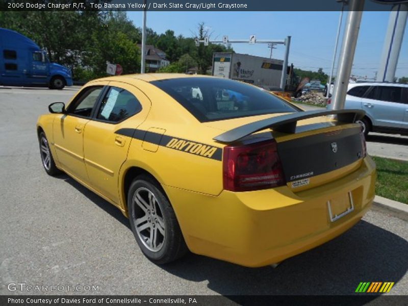 Top Banana Yellow / Dark Slate Gray/Light Graystone 2006 Dodge Charger R/T