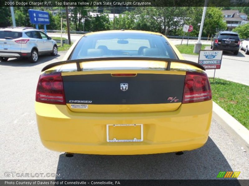 Top Banana Yellow / Dark Slate Gray/Light Graystone 2006 Dodge Charger R/T