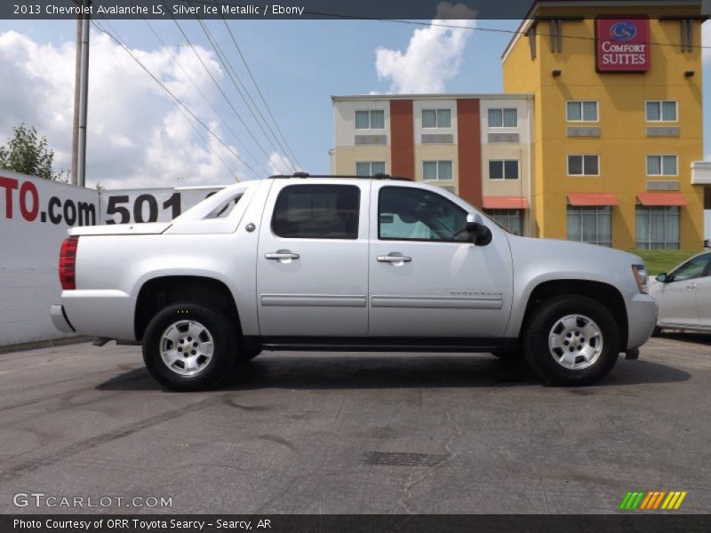 Silver Ice Metallic / Ebony 2013 Chevrolet Avalanche LS