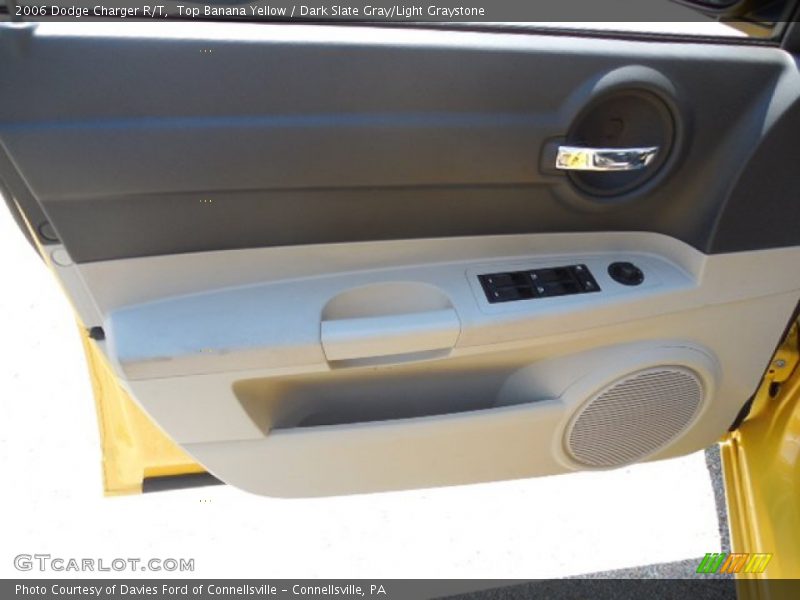 Top Banana Yellow / Dark Slate Gray/Light Graystone 2006 Dodge Charger R/T