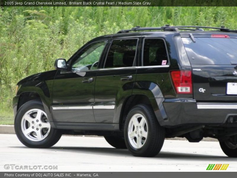 Brilliant Black Crystal Pearl / Medium Slate Gray 2005 Jeep Grand Cherokee Limited