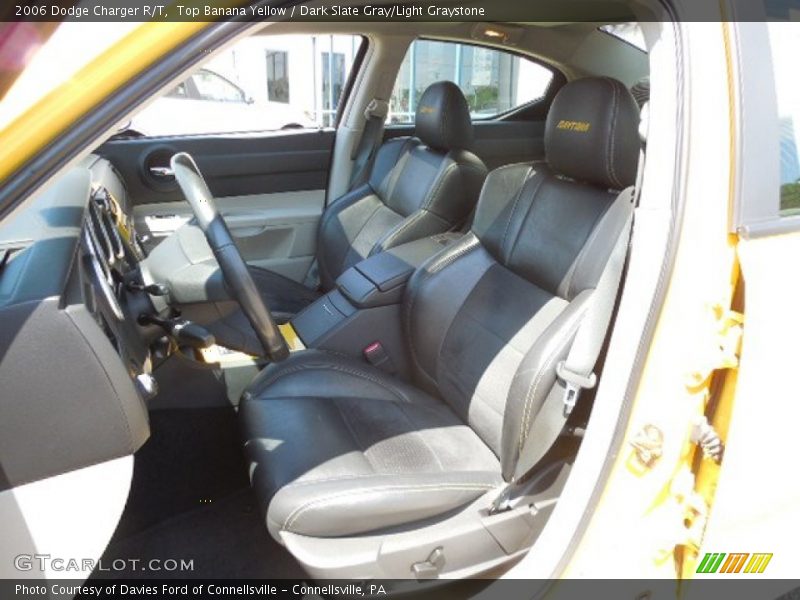 Top Banana Yellow / Dark Slate Gray/Light Graystone 2006 Dodge Charger R/T