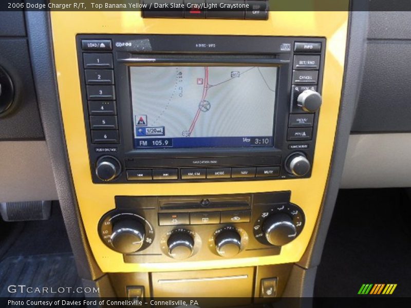 Top Banana Yellow / Dark Slate Gray/Light Graystone 2006 Dodge Charger R/T