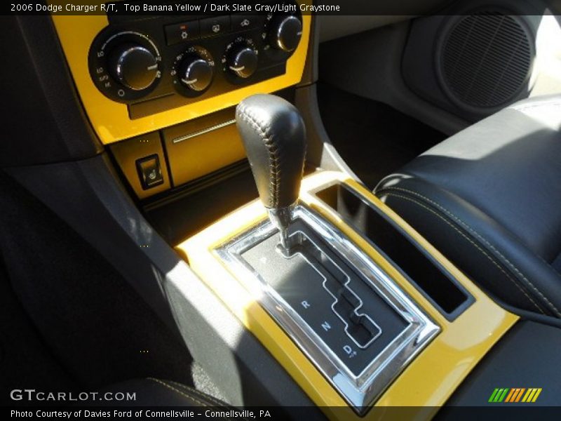 Top Banana Yellow / Dark Slate Gray/Light Graystone 2006 Dodge Charger R/T
