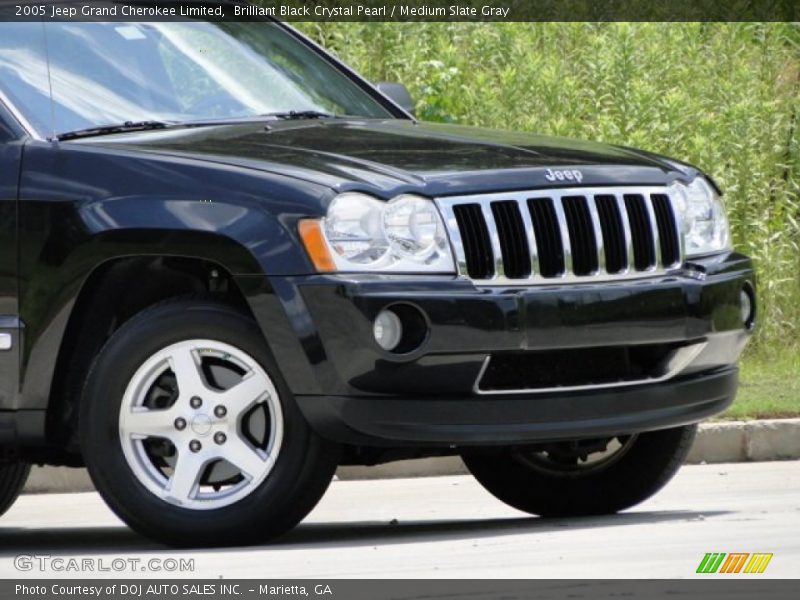 Brilliant Black Crystal Pearl / Medium Slate Gray 2005 Jeep Grand Cherokee Limited