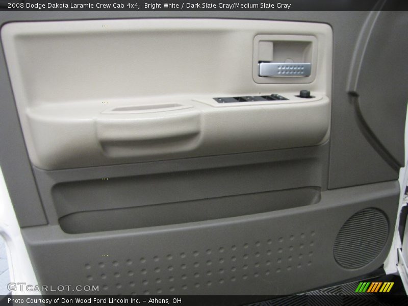 Bright White / Dark Slate Gray/Medium Slate Gray 2008 Dodge Dakota Laramie Crew Cab 4x4