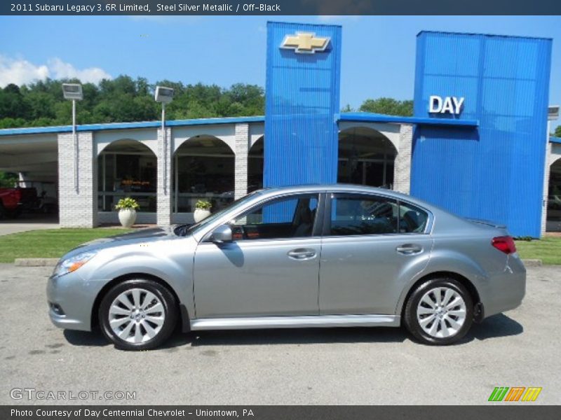 Steel Silver Metallic / Off-Black 2011 Subaru Legacy 3.6R Limited