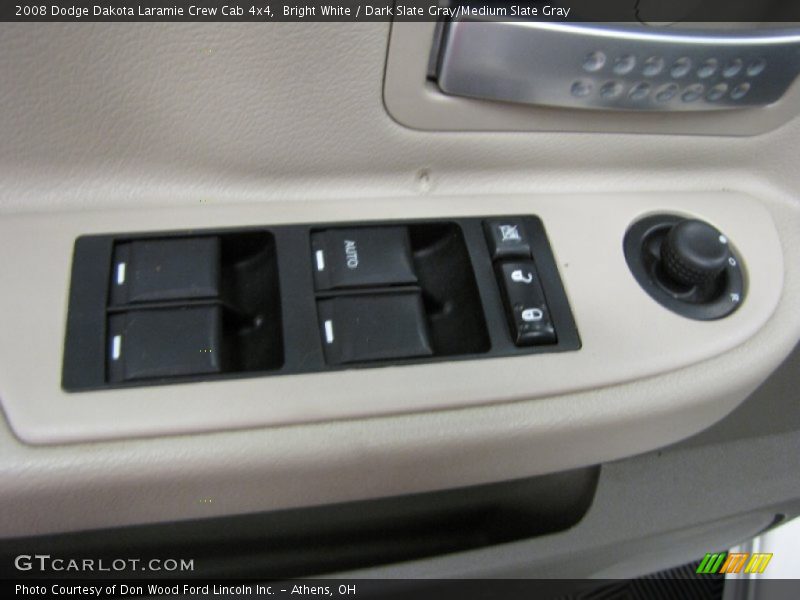 Bright White / Dark Slate Gray/Medium Slate Gray 2008 Dodge Dakota Laramie Crew Cab 4x4