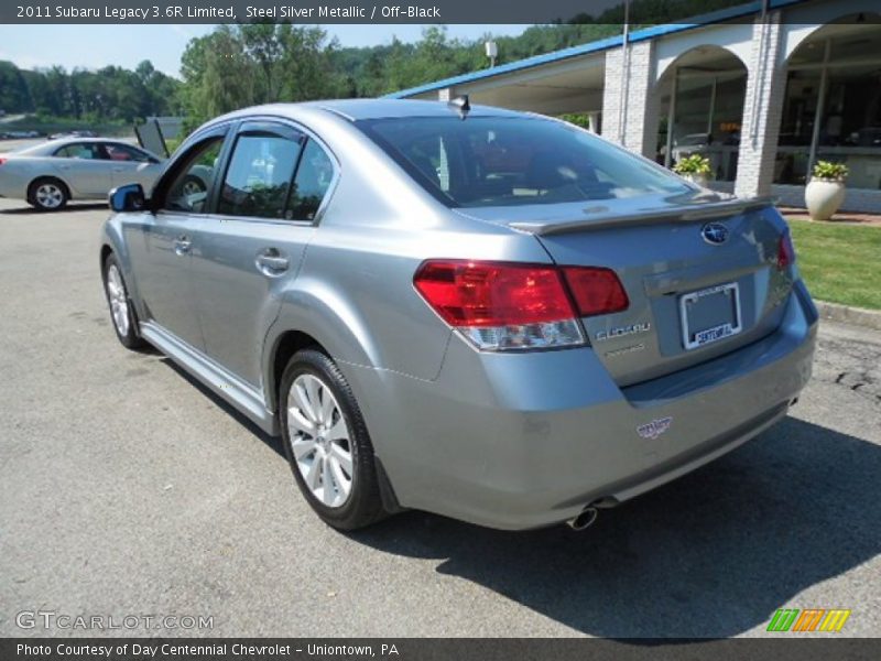 Steel Silver Metallic / Off-Black 2011 Subaru Legacy 3.6R Limited