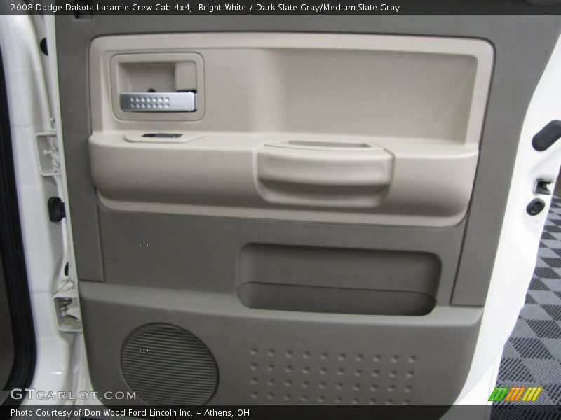 Bright White / Dark Slate Gray/Medium Slate Gray 2008 Dodge Dakota Laramie Crew Cab 4x4