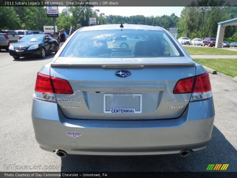 Steel Silver Metallic / Off-Black 2011 Subaru Legacy 3.6R Limited