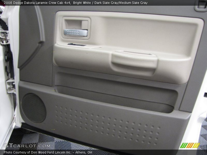 Bright White / Dark Slate Gray/Medium Slate Gray 2008 Dodge Dakota Laramie Crew Cab 4x4