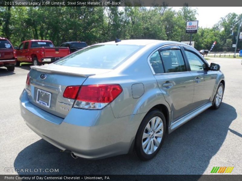 Steel Silver Metallic / Off-Black 2011 Subaru Legacy 3.6R Limited