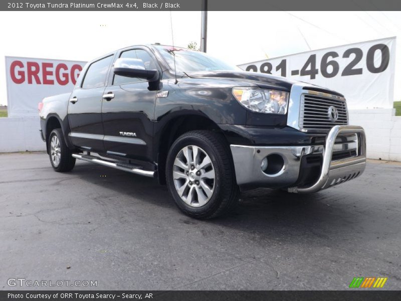 Black / Black 2012 Toyota Tundra Platinum CrewMax 4x4