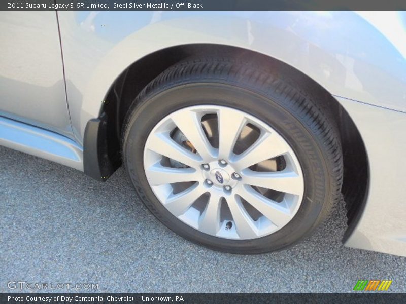 Steel Silver Metallic / Off-Black 2011 Subaru Legacy 3.6R Limited